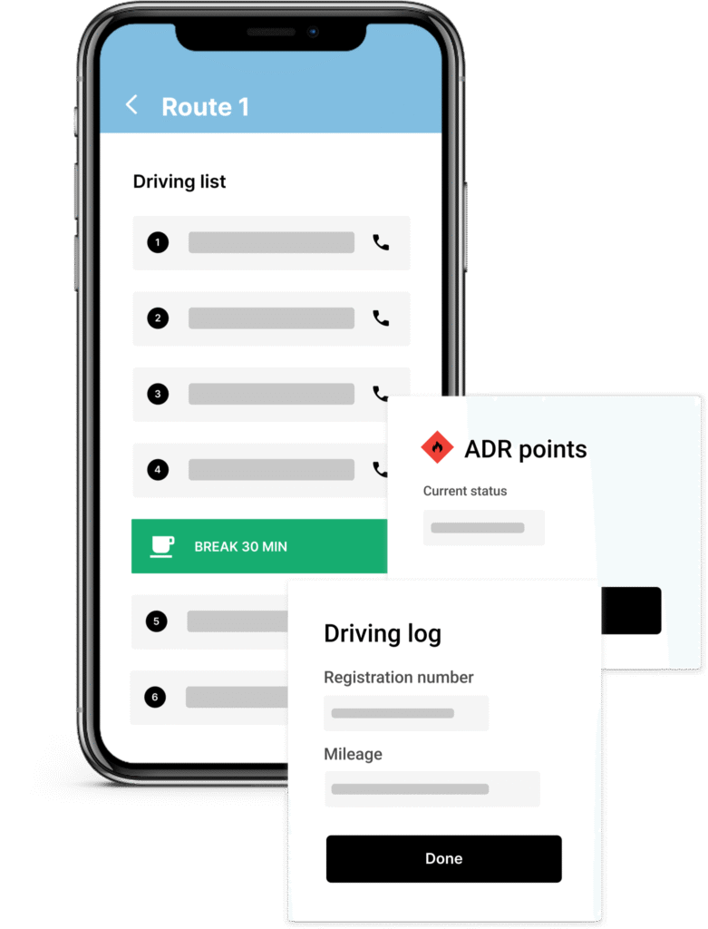 TMS with Delivery app