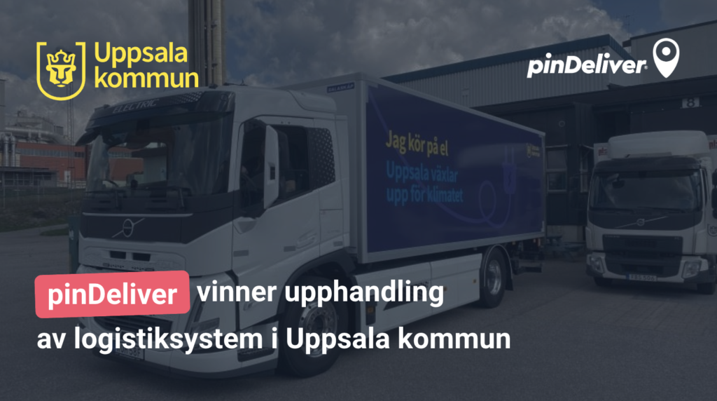 pinDeliver vinner upphandling av logistiksystem i Uppsala kommun